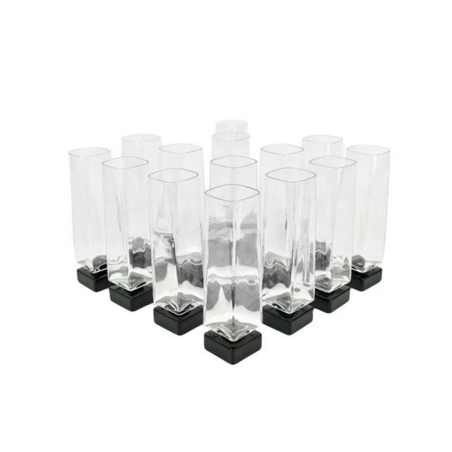 Champagne Glasses by Luigi Bormioli, 1980s, Set of 14 For Sale - Image 9 of 9