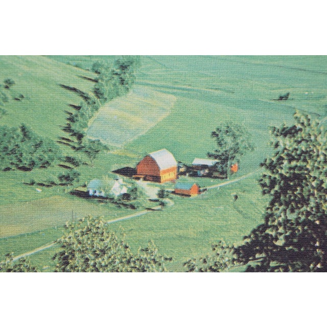 Mid Century Helmscene Country Farmhouse Barn Landscape Light Up Art For Sale - Image 14 of 14