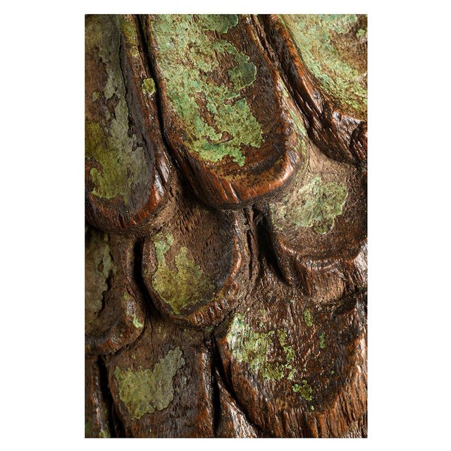 Teak Sculpture on Metal Stand, 1930s For Sale - Image 4 of 6