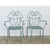 French Vintage Garden Table Set of Four Chairs and Table For Sale - Image 12 of 12