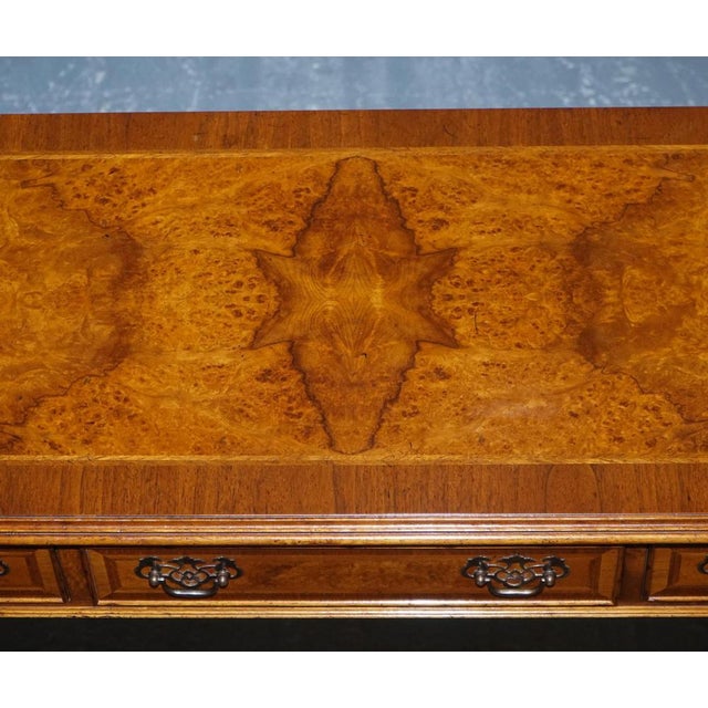 Wood Georgian Style Burr Walnut Console Table from Brights of Nettlebed London For Sale - Image 7 of 18