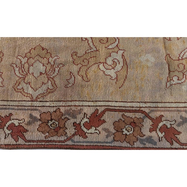 Doris Leslie Blau Antique Turkish Oushak Rug For Sale - Image 10 of 11