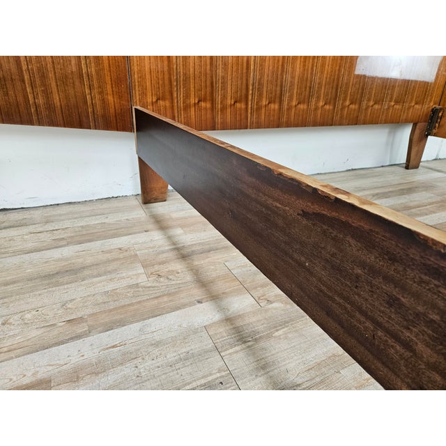 Mid-Century Walnut Double Bed, 1960 For Sale - Image 13 of 18