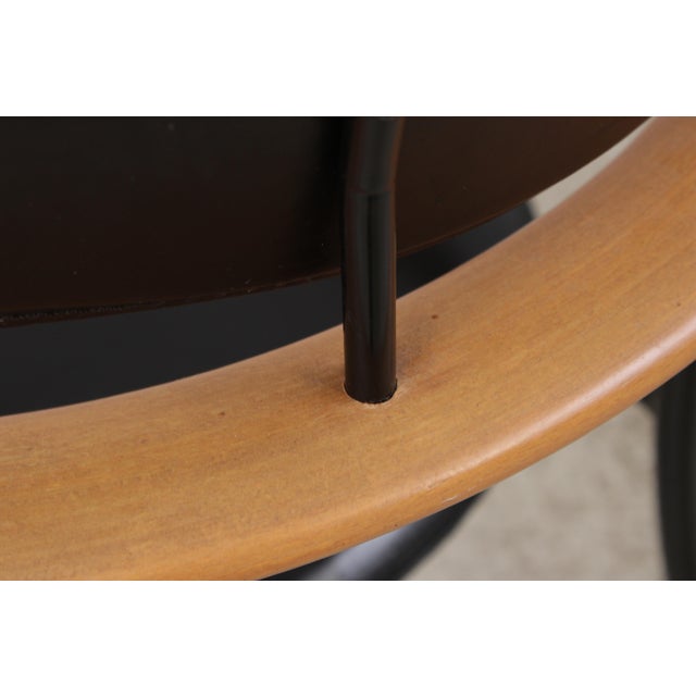 Arrbem Set of 4 Stiletto Arm Dining Chairs For Sale - Image 16 of 17