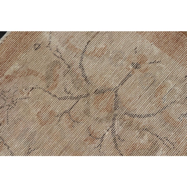 Vintage Turkish Oushak Rug With All-Over Floral Design - 3′3″ × 6′3″ For Sale - Image 12 of 12