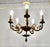 Metal Rococo Style Gilded Brass 5-Branch Chandelier, 1910s For Sale - Image 7 of 9