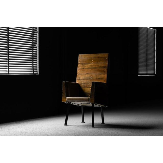 Designed by Jan de Jong for the Raadhuis Budel in the Netherlands in 1967, this rare high chair is part of the original...