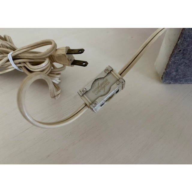 Early 20th Century Vintage Art Deco Opaque Pink Glass Table Lamp For Sale - Image 10 of 13