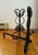 Vintage Cast Iron Filligree Andirons For Sale In New York - Image 6 of 8