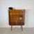 Vintage Art Deco Style Walnut Veneer Display Cabinet with Glass Slats, 1950s For Sale - Image 15 of 15