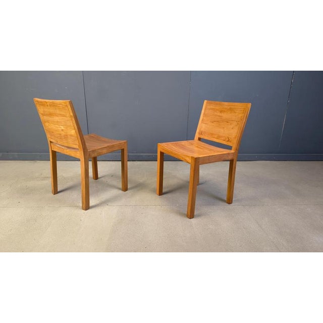 1980s Vintage Teak Dining Chairs, 1980s, Set of 6 For Sale - Image 5 of 16