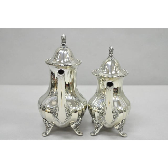 Vintage Towle Grand Duchess Victorian Silver Plated Tea Service Set - 4 PCS For Sale - Image 12 of 16