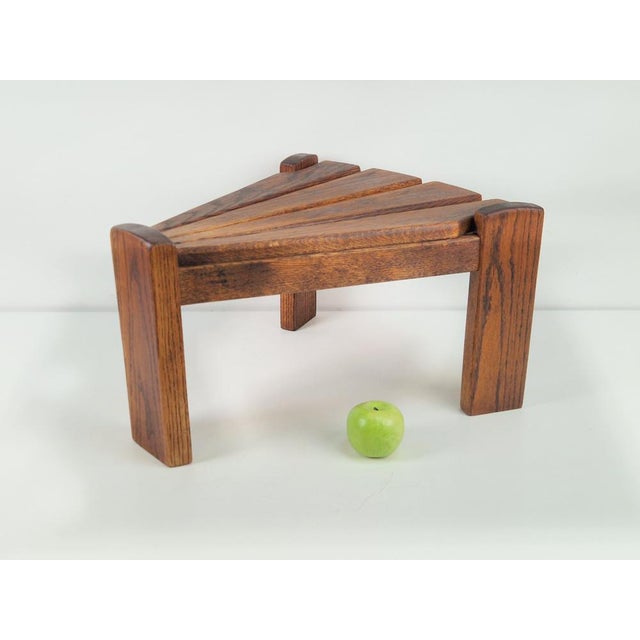 Brutalist Triangular Side Table by Dittman for Awa Radbound, 1960s For Sale - Image 4 of 9