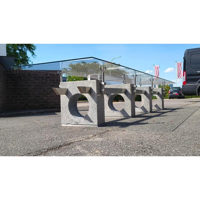Vintage Brutalist Concrete Dining Table, 1970s For Sale - Image 18 of 18