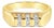 Curved Nine Stone Diamond Ring .50cttw 14k Yellow Gold, Size 5 For Sale
