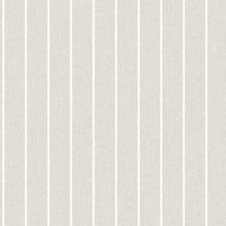 SAMPLE - Boråstapeter Shirt Stripe Wallpaper In Stone For Sale