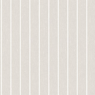 SAMPLE - Boråstapeter Shirt Stripe Wallpaper In Stone For Sale