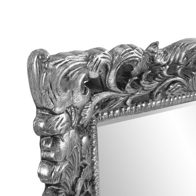 Traditional Barcelona Mirror - Glossy Nickel For Sale - Image 3 of 7