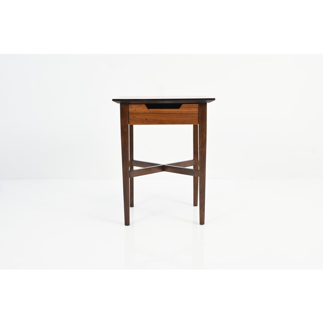Mid-Century Modern Perspective Nightstands by Milo Baughman for Drexel, Pair | Newly Refinished For Sale - Image 10 of 15