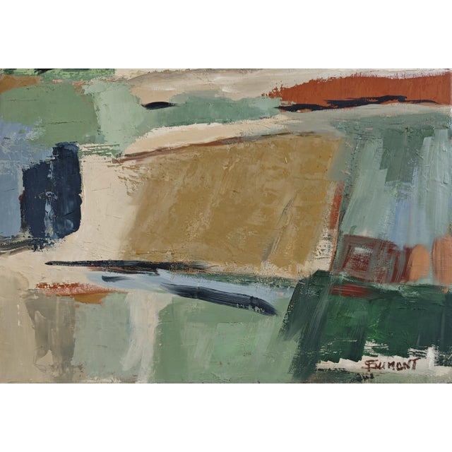 2020s Horizon Silencieux, Abstract Landscape, Expressionism, Framed by Sophie Dumont For Sale - Image 5 of 7