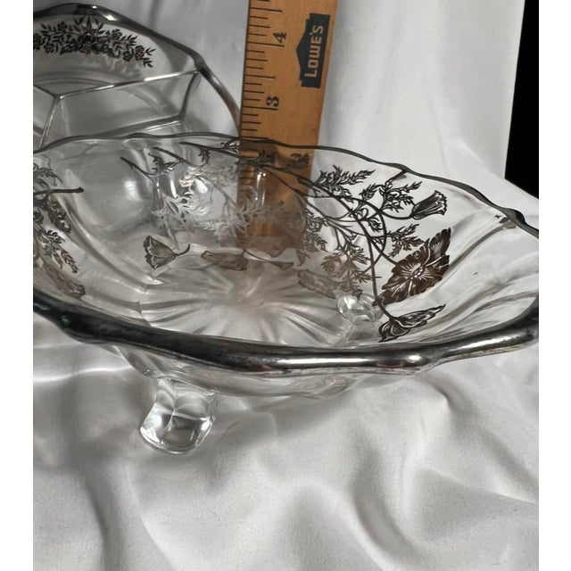 Glass Vintage Silver City Glass Serving Pieces - Set of 3 For Sale - Image 7 of 11