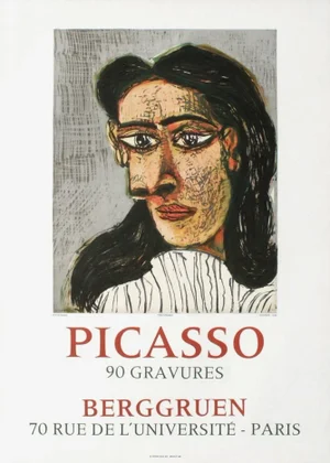 1971 Pablo Picasso 90 Gravures - Berggruen Lithograph Poster