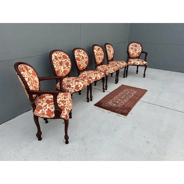 This is hands down the best set of rope and tassel chairs we have ever purchased. These are an original rich brown finish....