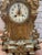 Bronze Antique Art Nouveau Mantle Clock and Candelabras - Garniture Set For Sale - Image 8 of 12