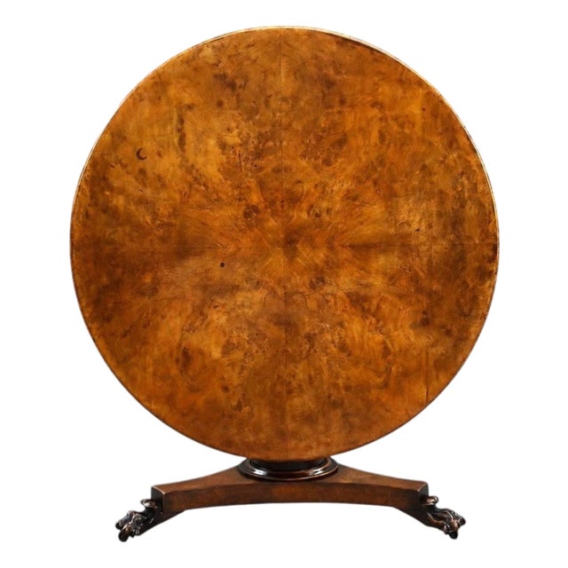 Regency Burr Elm Circular Breakfast Table, 1820 For Sale
