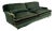 Italian Modern Raffle Green Velvet Sofa by Vico Magistretti for De Padova, 1990s For Sale