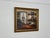 Original Swedish Oil on Canvas – “Room with Piano” by Bente Berg – Vintage & Framed – 63 × 72 cm (24.8" × 28.3") A...