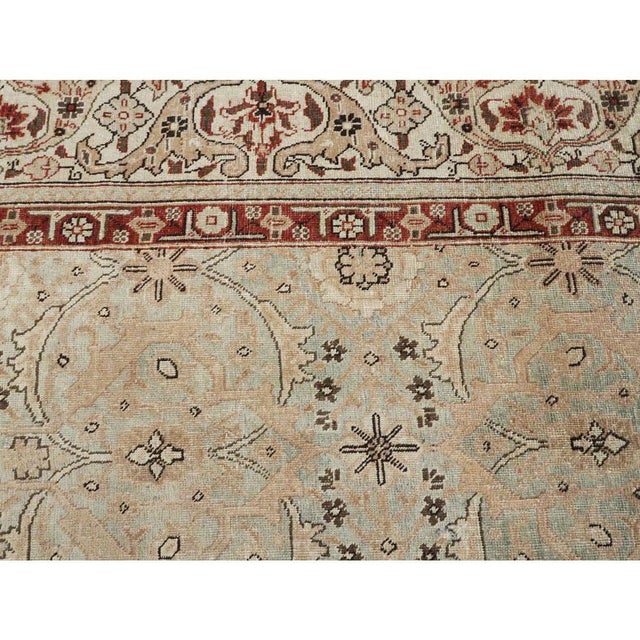 Textile Galerie Shabab Collection Early 20th Century Handmade Persian Tabriz Small Room Size Carpet For Sale - Image 7 of 10