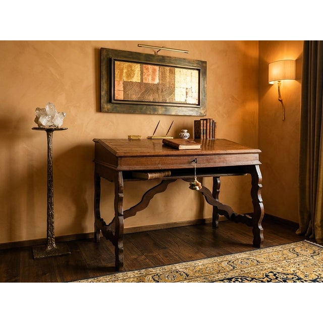 Refectory Style Writing Desk with Opening Top, 18th Century For Sale - Image 3 of 6