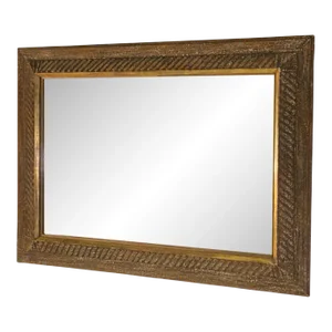 1960s House of Heydenryk Carved Wooden Frame Mirror