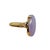 American 14k Gold Lavender Jade & Diamond Ring, Circa 1960, Size 6.5 For Sale - Image 3 of 7