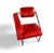 Animal Skin Red Leather Chairs by Eileen Gray for Alivar, Set of 2 For Sale - Image 7 of 18