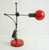 Red Postmodern Red Table Lamp by Veneta Lumi Italy 1970s For Sale - Image 8 of 12