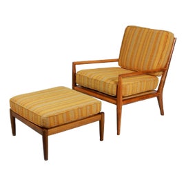 Example of T.H. Robsjohn Gibbings Chair and Ottoman Sets