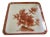 Mid-Century Japanese Porcelain Hand Painted Square Tray/Catchall For Sale