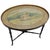 Wood 1980s Chippendale Hand-Painted Faux Bamboo Oval Side Table For Sale - Image 7 of 7