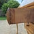 19th Century Antique Yellow Painted Victorian Ladies Slant Front Oak Secretary Desk For Sale - Image 10 of 14