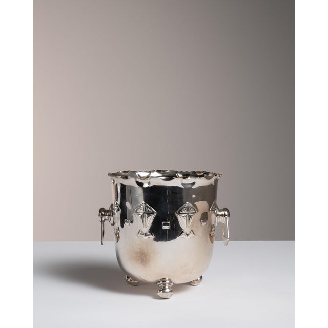 Mid 20th Century France Silver Metal Ice Bucket For Sale - Image 13 of 15