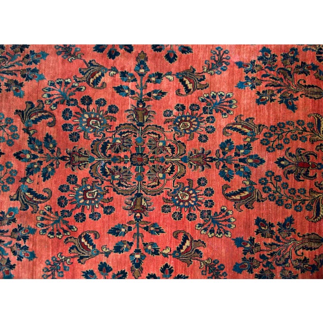 Early 20th Century Persian Sarouk Mohajeran Rug For Sale In Chicago - Image 6 of 12