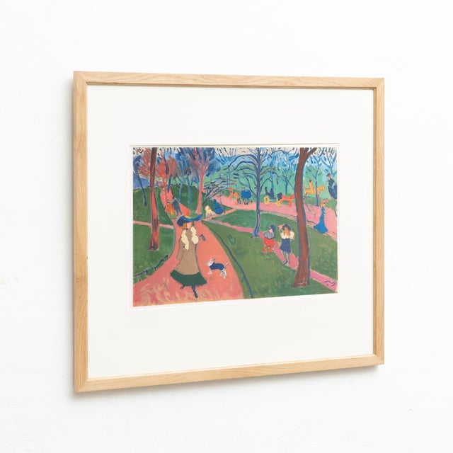 André Derain, Hyde Park, 1972, Color Lithograph, Framed For Sale - Image 3 of 14
