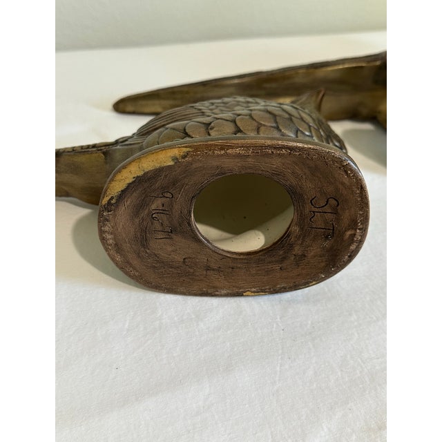 Vintage 1971 Pheasants Ceramics For Sale - Image 4 of 10