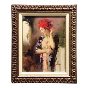 Pino "Harmony" Hand Signed & Embellished Giclee With Custom Frame