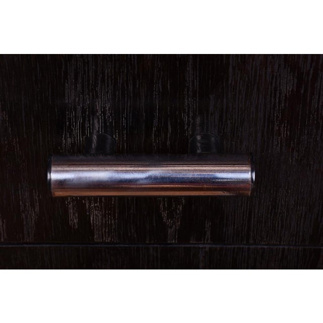 Bauhaus Writing Desk in Oak and Chrome from Robert Slezák, Czech, 1930s For Sale - Image 4 of 16