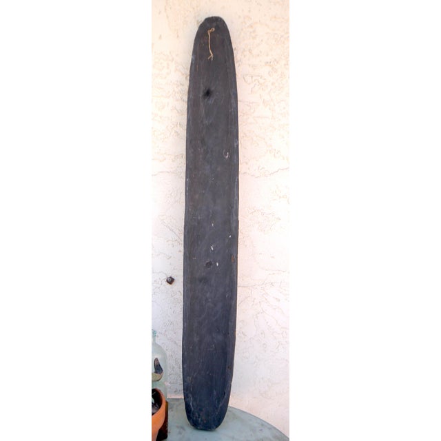 Mid-Century Modern 40" Long Hand-Carved Mid-Century Indonesian Wall Mask Tribal Aesthetics For Sale - Image 3 of 11