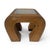 1970s Vintage Split Reed and Glass Waterfall Side Table For Sale