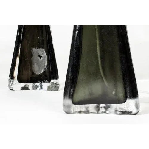 1960s Mid-Century Crystal Glass Table Lamps by Carl Fagerlund for Orrefors, 1960s For Sale - Image 5 of 7